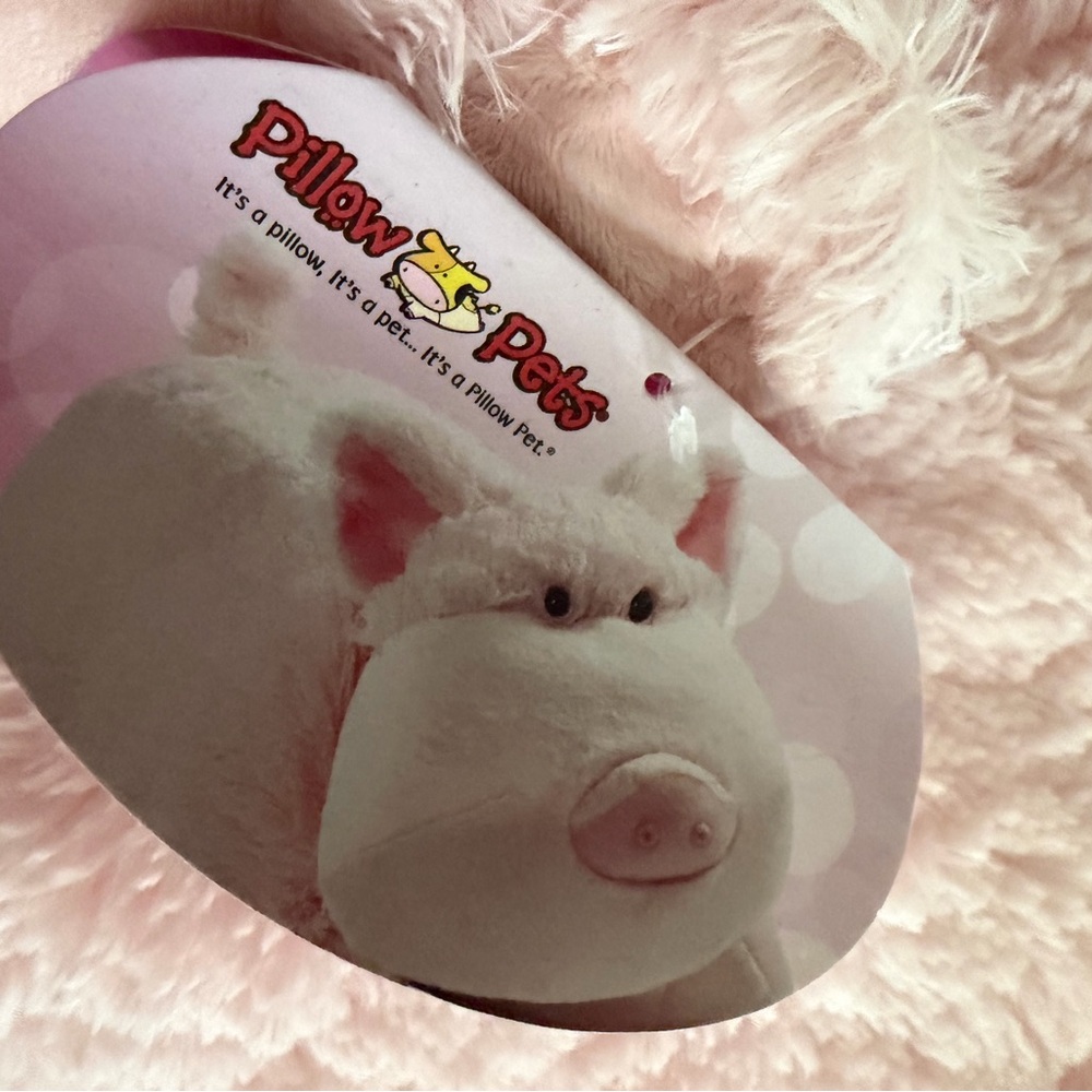 Pillow Pets Pink Wiggly Pig Plush Pillow Pet - Picture 3 of 4